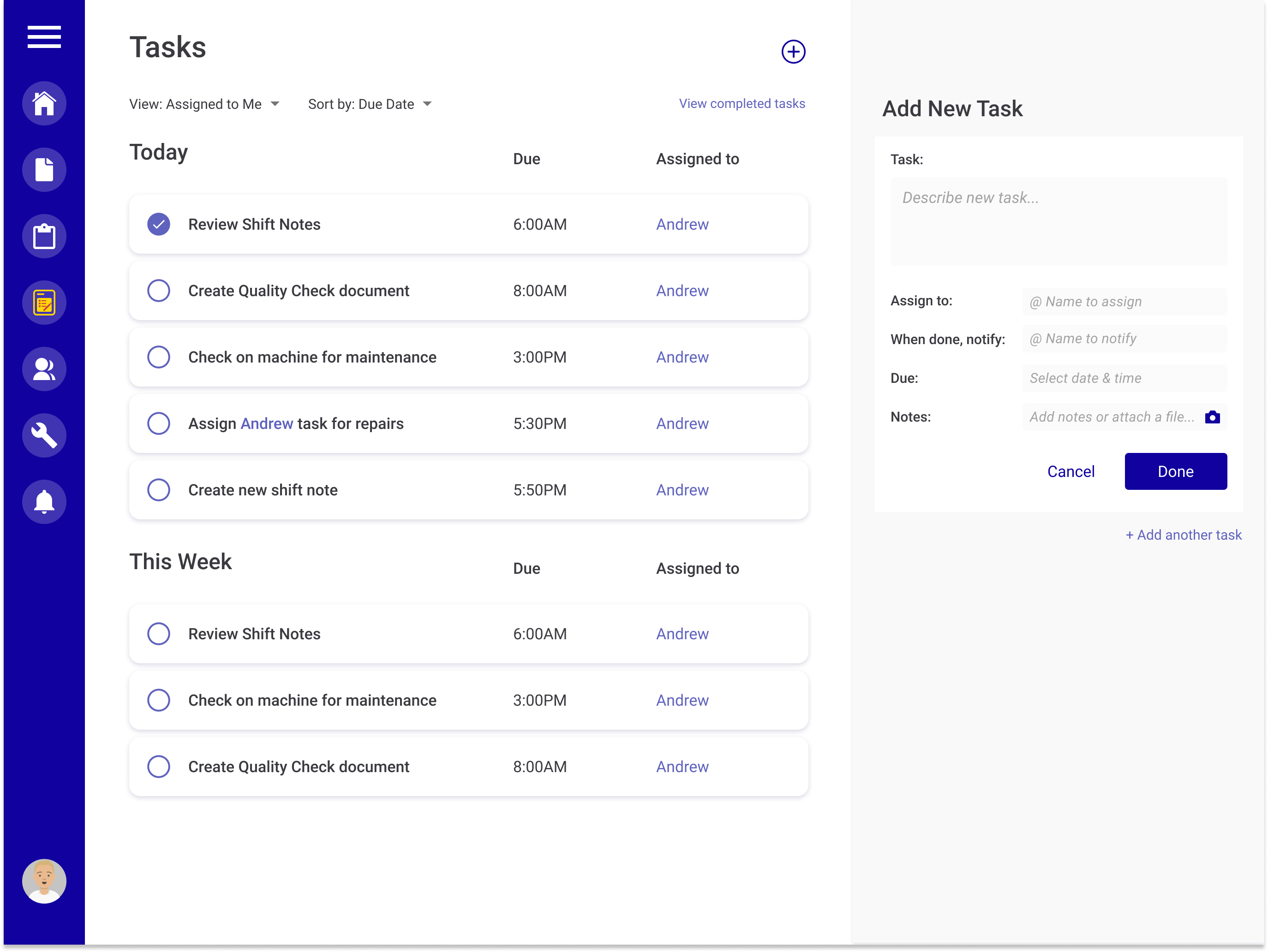 tasks